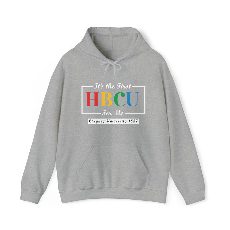 Its My First HBCU For Me Cheyney University Multi-Color Unisex Heavy Blend™ Hooded Sweatshirt