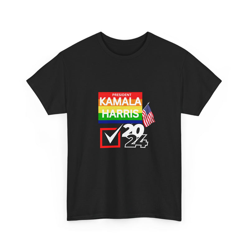 Check Mark Kamala Harris 2024 Unisex Heavy Cotton Tee