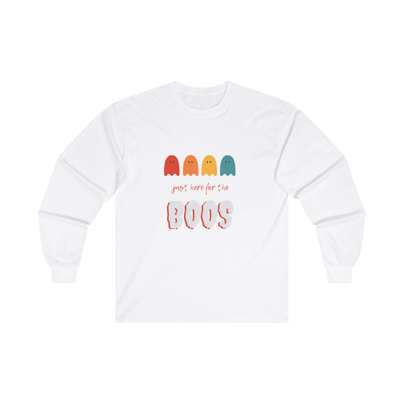 Just Here For The Boos Unisex Ultra Cotton Long Sleeve Tee