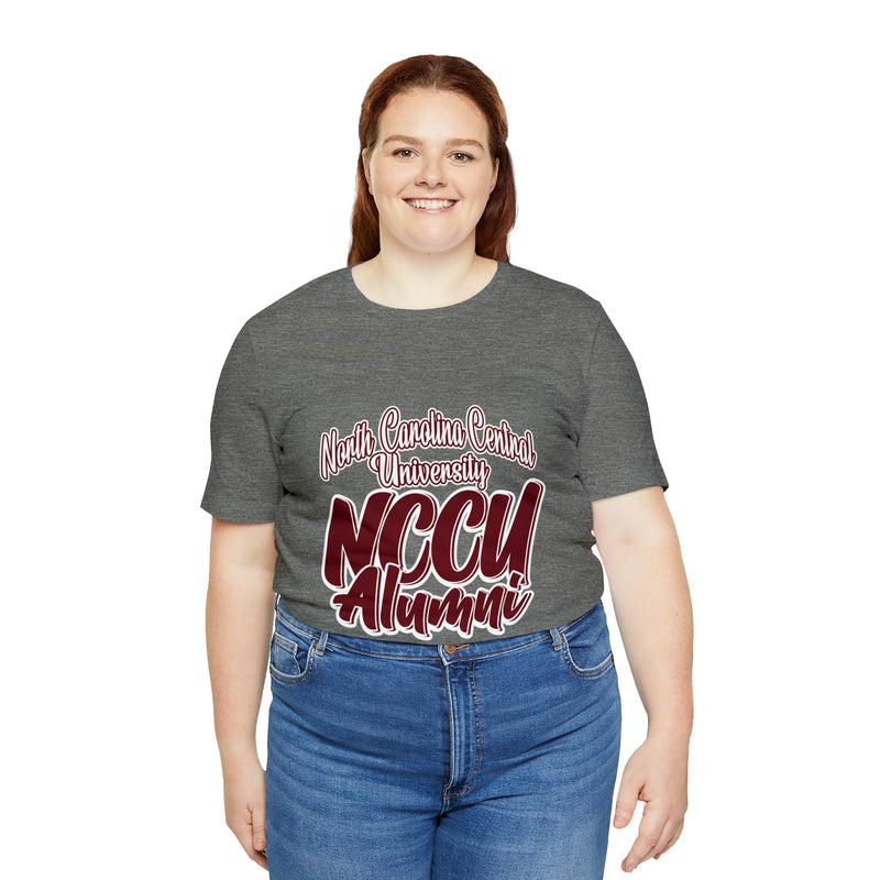 North Carolina Central Unversity Alumni Unisex Short Sleeve Tee