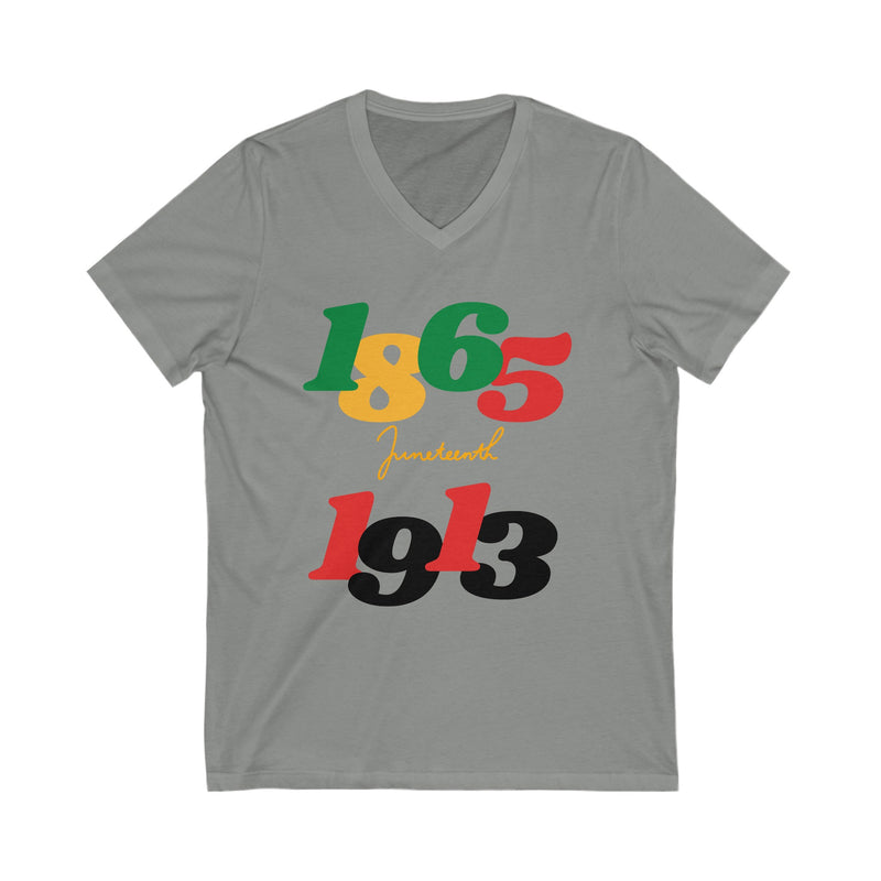 18.65/1913 Juneteenth Unisex V-Neck Tee