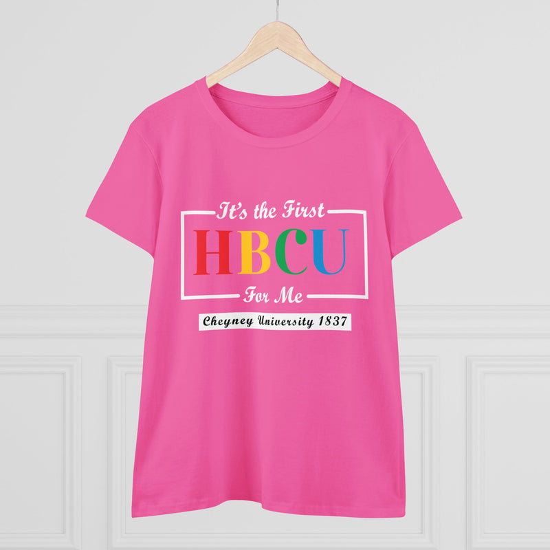 Women's Midweight Cotton Tee - It's The First HBCU For Me!