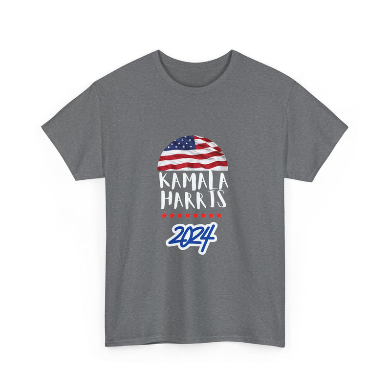 Flag Kamala Harris 2024 Unisex Heavy Cotton Tee