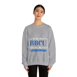 It's The First HBCU for Me.Blue Unisex Heavy Blend™ Crewneck Sweatshirt