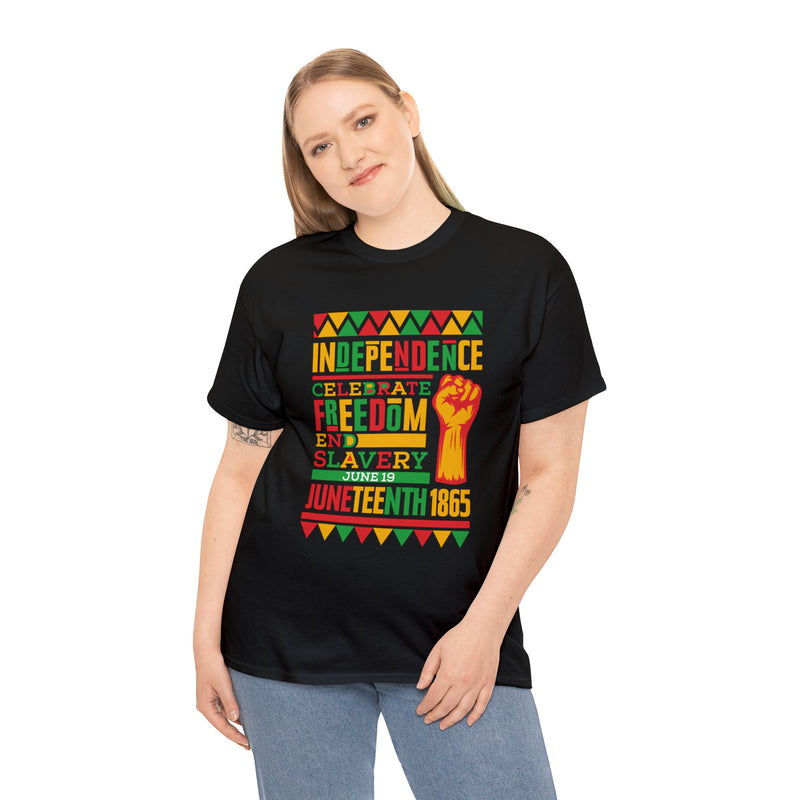 Independence, Freedom, Juneteenth Unisex Tshirt