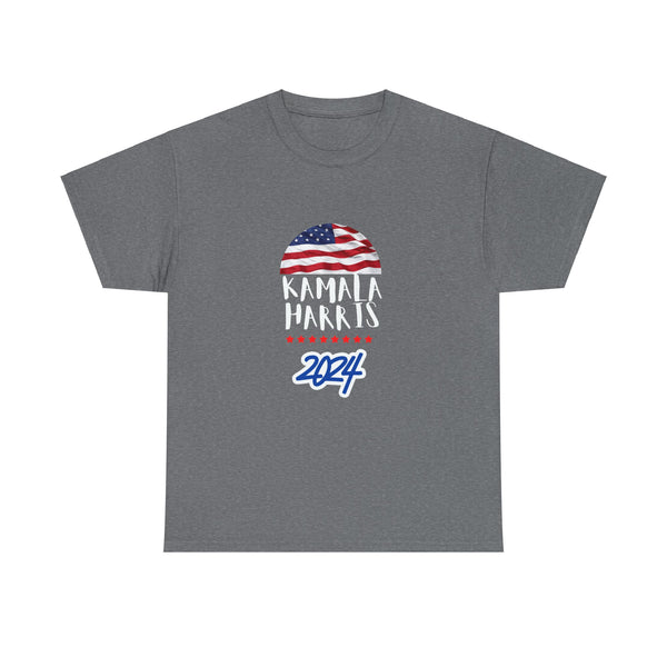 Flag Kamala Harris 2024 Unisex Heavy Cotton Tee