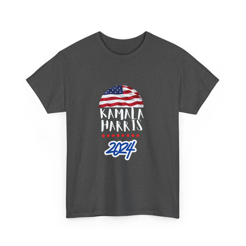 Flag Kamala Harris 2024 Unisex Heavy Cotton Tee