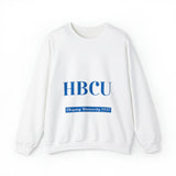 It's The First HBCU for Me.Blue Unisex Heavy Blend™ Crewneck Sweatshirt