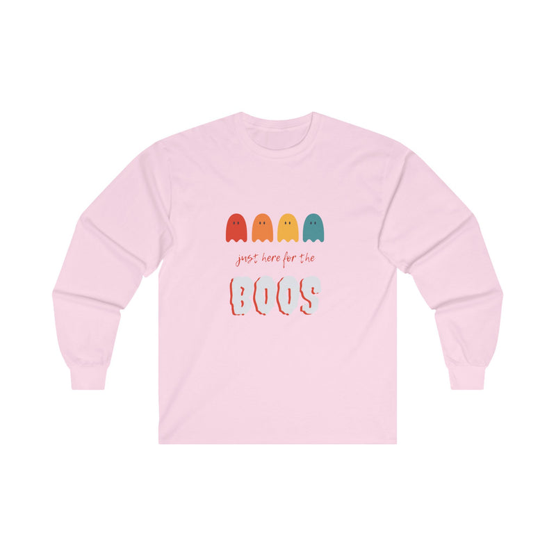 Just Here For The Boos Unisex Ultra Cotton Long Sleeve Tee