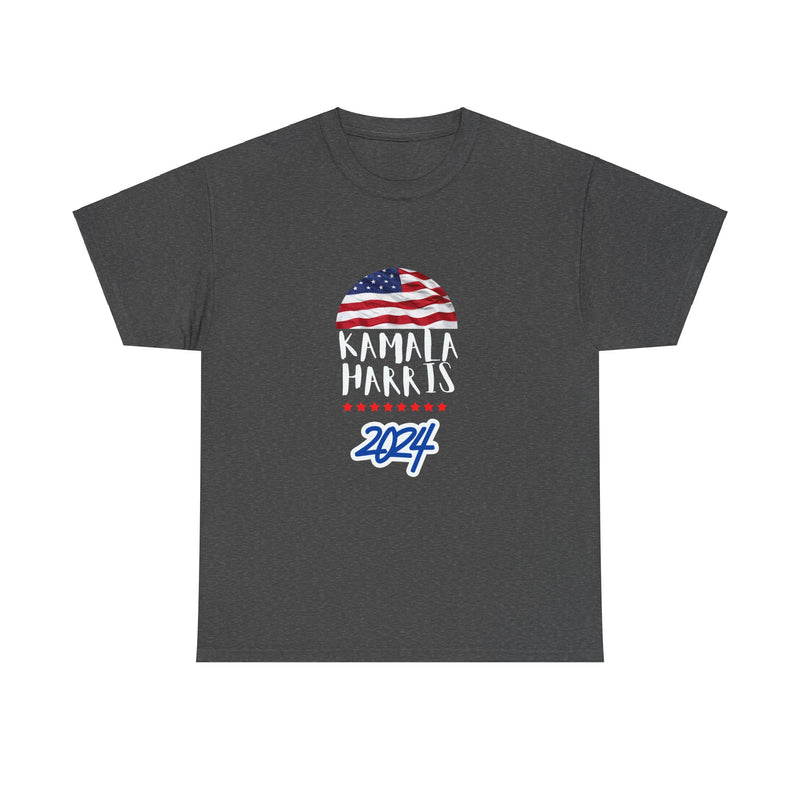 Flag Kamala Harris 2024 Unisex Heavy Cotton Tee