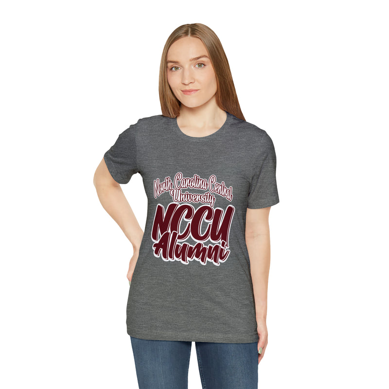 North Carolina Central Unversity Alumni Unisex Short Sleeve Tee