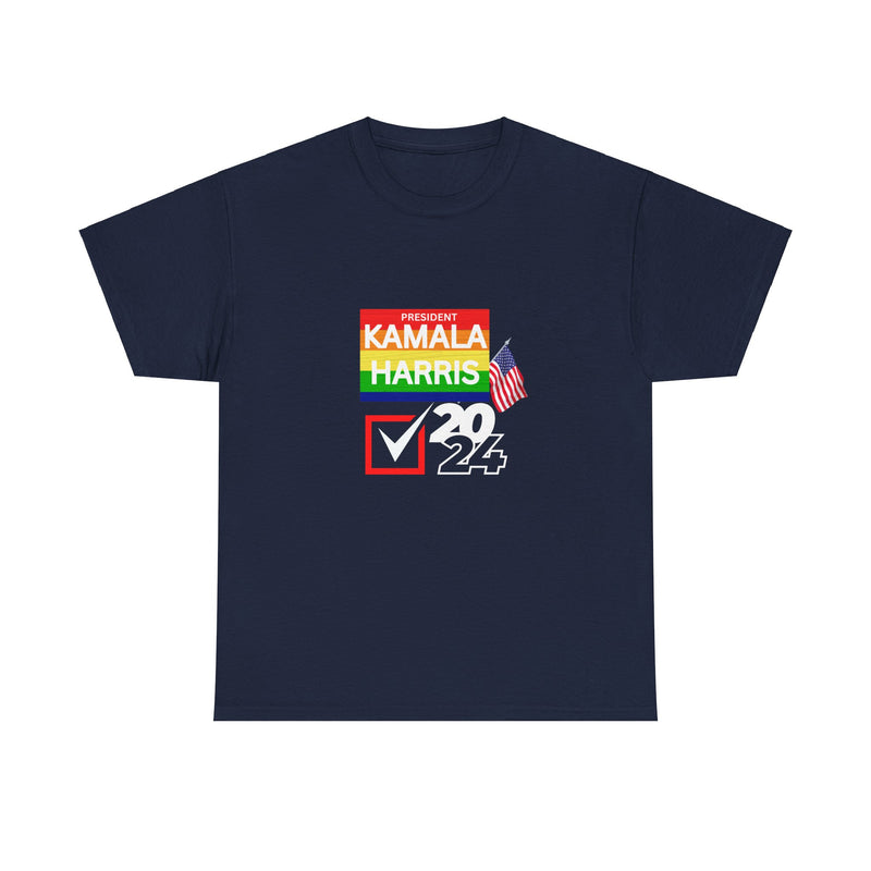 Check Mark Kamala Harris 2024 Unisex Heavy Cotton Tee