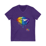 Pride Lip Unisex V-Neck Tee