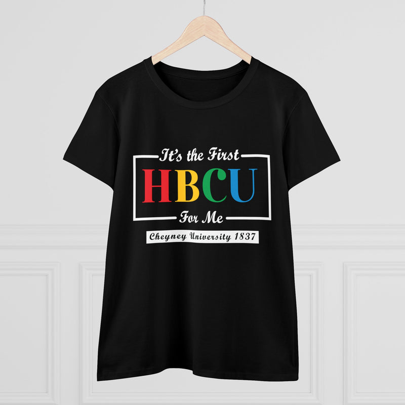 Women's Midweight Cotton Tee - It's The First HBCU For Me!