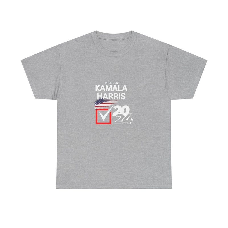 Flag Kamala Harris 2024 Unisex Heavy Cotton Tee