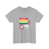 Check Mark Kamala Harris 2024 Unisex Heavy Cotton Tee