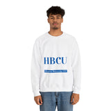 It's The First HBCU for Me.Blue Unisex Heavy Blend™ Crewneck Sweatshirt