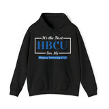 It's The First HBCU for Me. Blue Unisex Heavy Blend™ Hooded Sweatshirt