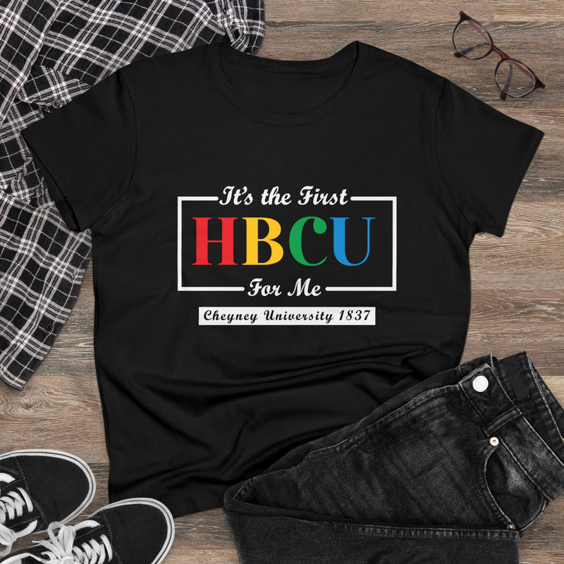 Women's Midweight Cotton Tee - It's The First HBCU For Me!