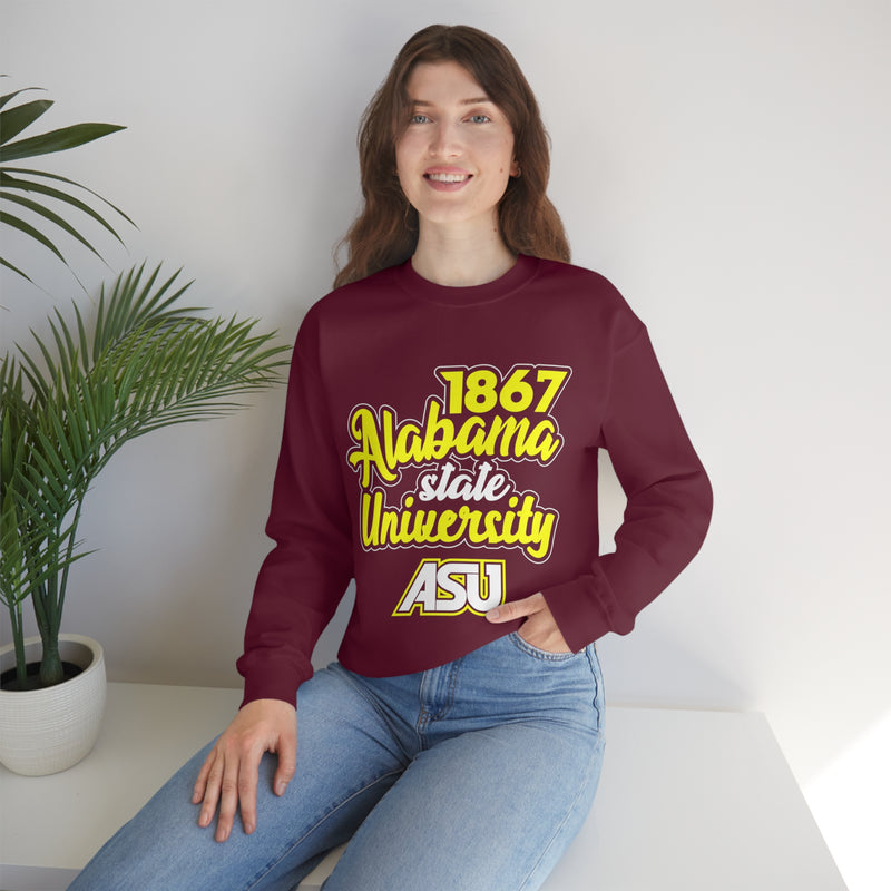 Unisex 1867 Alabama State University Heavy Blend™ Crewneck Sweatshirt