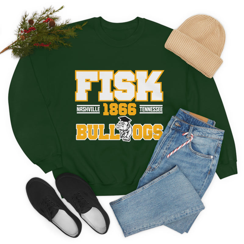 Unisex FISK Bulldogs Heavy Blend™ Crewneck Sweatshirt