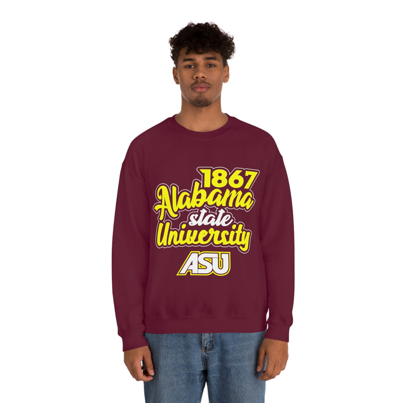 Unisex 1867 Alabama State University Heavy Blend™ Crewneck Sweatshirt