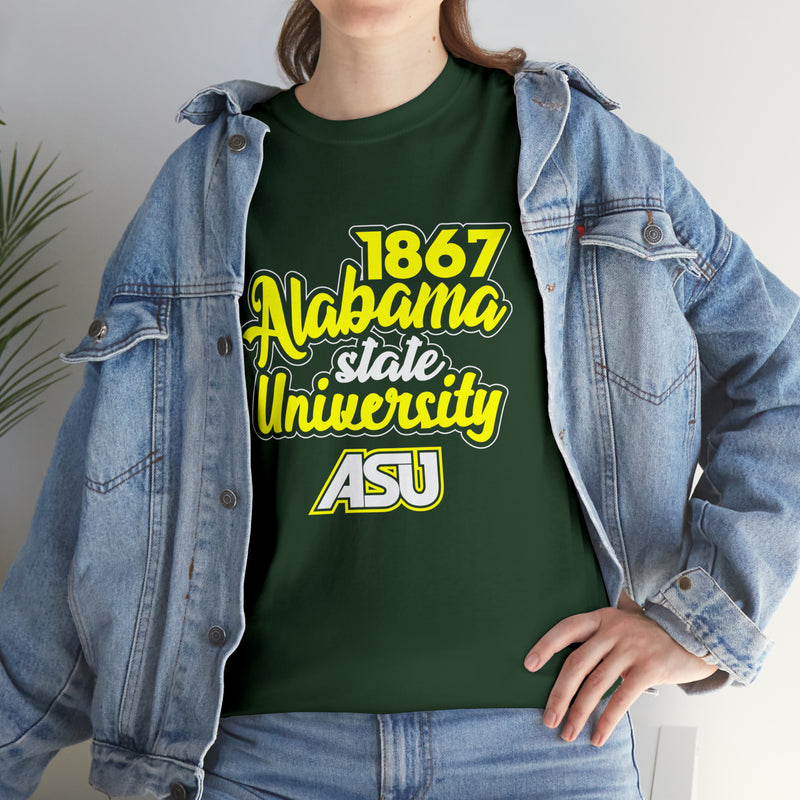 Unisex 1867 Alabama State University Heavy Cotton Tee