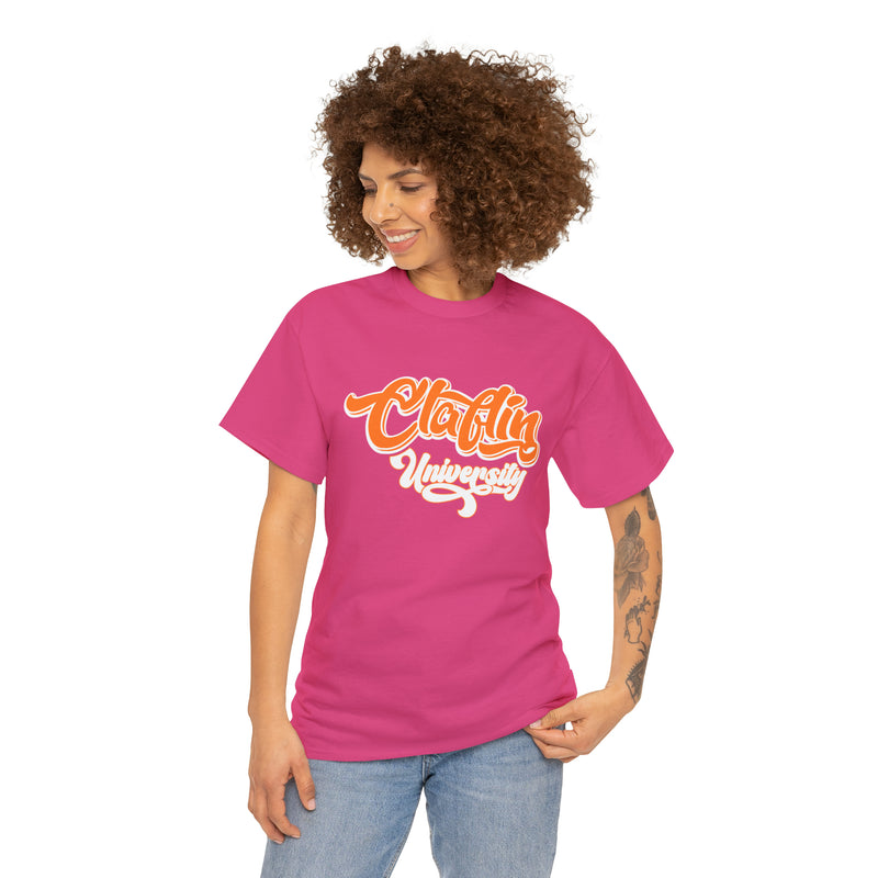 Unisex Claflin University Heavy Cotton Tee