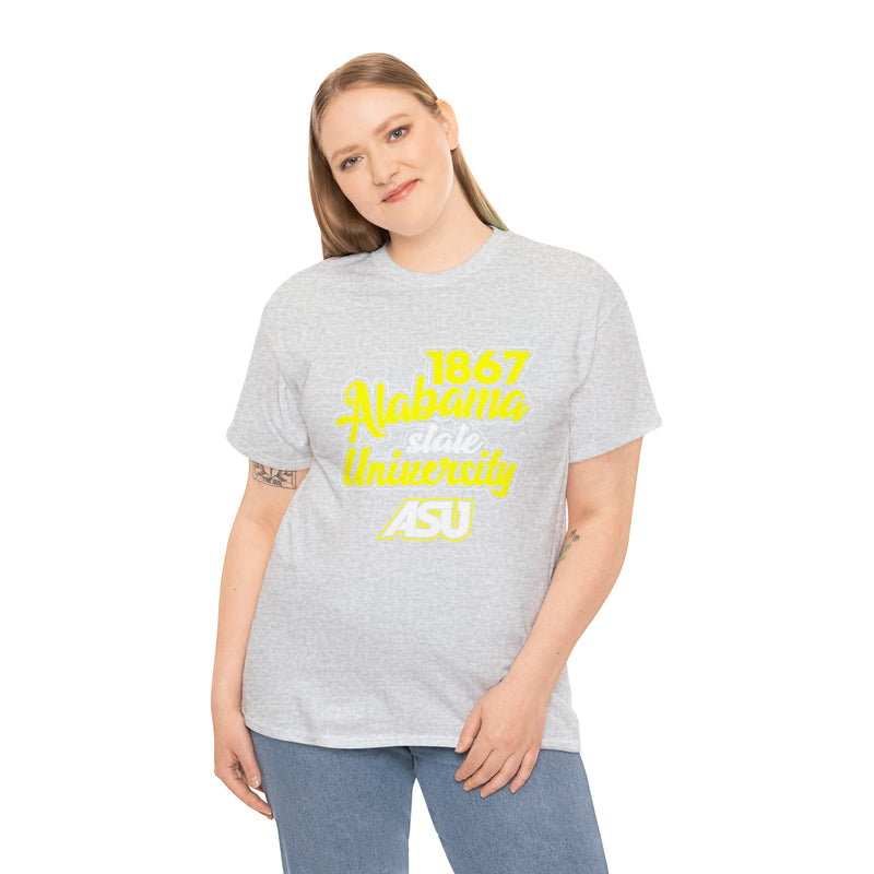 Unisex 1867 Alabama State University Heavy Cotton Tee