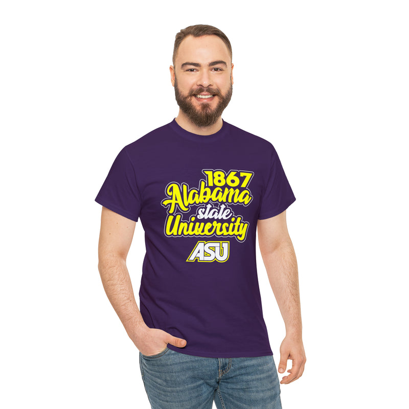 Unisex 1867 Alabama State University Heavy Cotton Tee