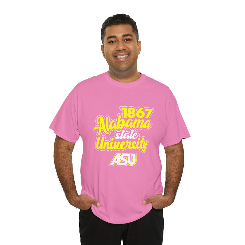 Unisex 1867 Alabama State University Heavy Cotton Tee