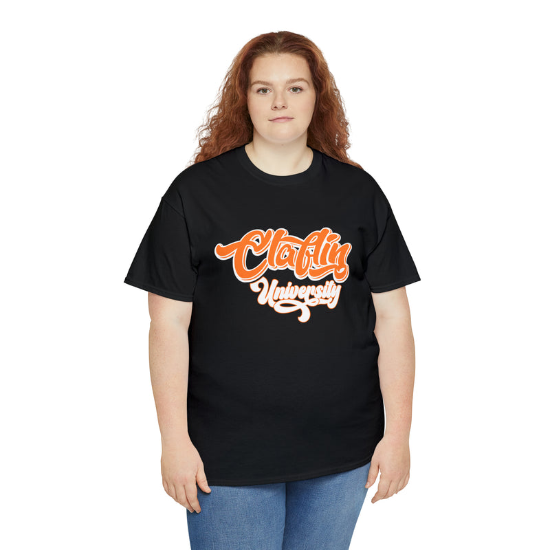 Unisex Claflin University Heavy Cotton Tee