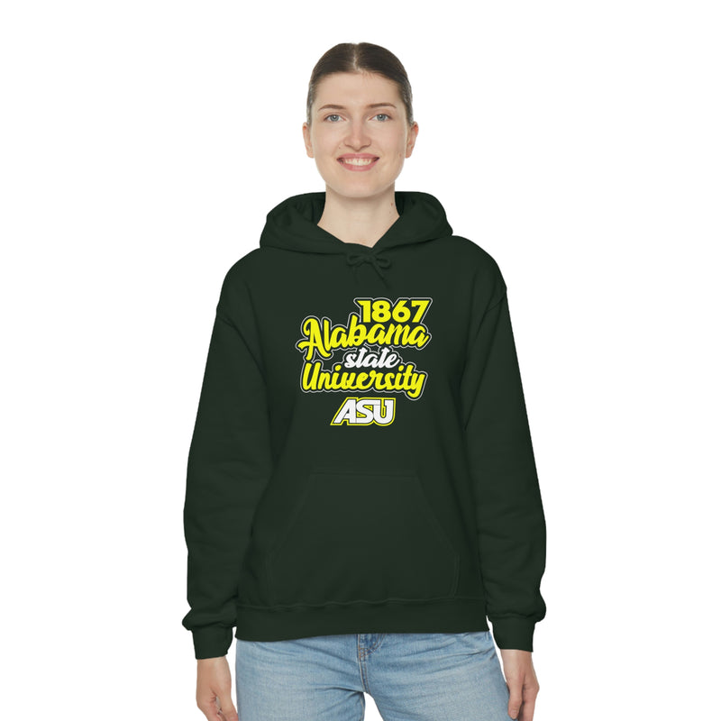 Unisex 1867 Alabama State University Heavy Blend™ Hooded Sweatshirt