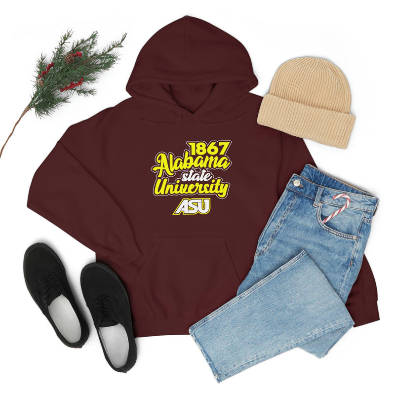 Unisex 1867 Alabama State University Heavy Blend™ Hooded Sweatshirt