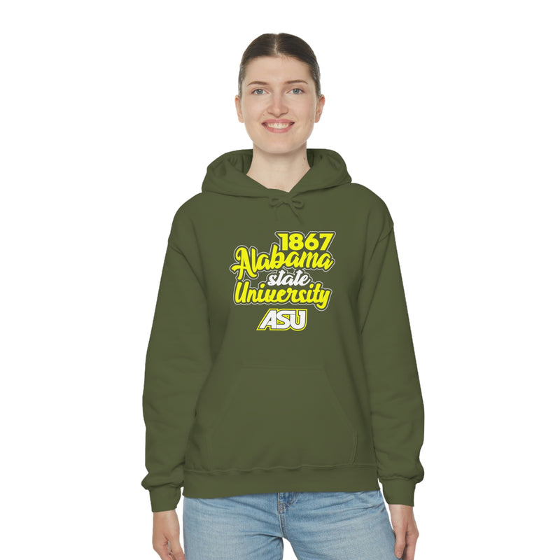 Unisex 1867 Alabama State University Heavy Blend™ Hooded Sweatshirt