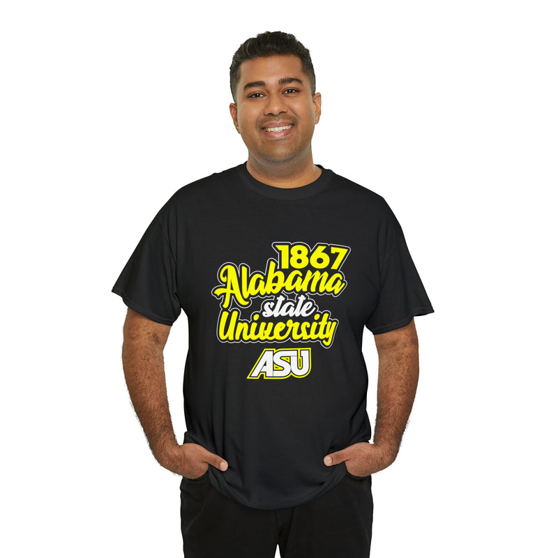 Unisex 1867 Alabama State University Heavy Cotton Tee