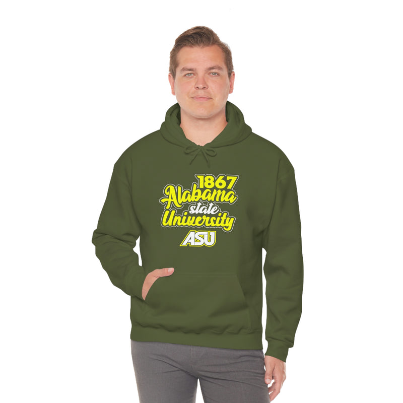 Unisex 1867 Alabama State University Heavy Blend™ Hooded Sweatshirt