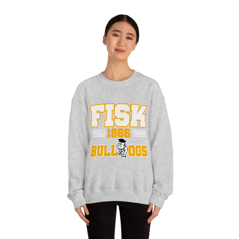 Unisex FISK Bulldogs Heavy Blend™ Crewneck Sweatshirt