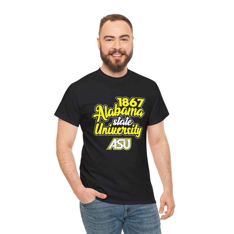 Unisex 1867 Alabama State University Heavy Cotton Tee