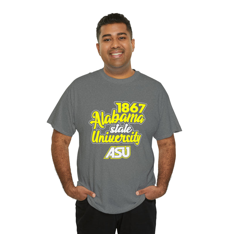 Unisex 1867 Alabama State University Heavy Cotton Tee