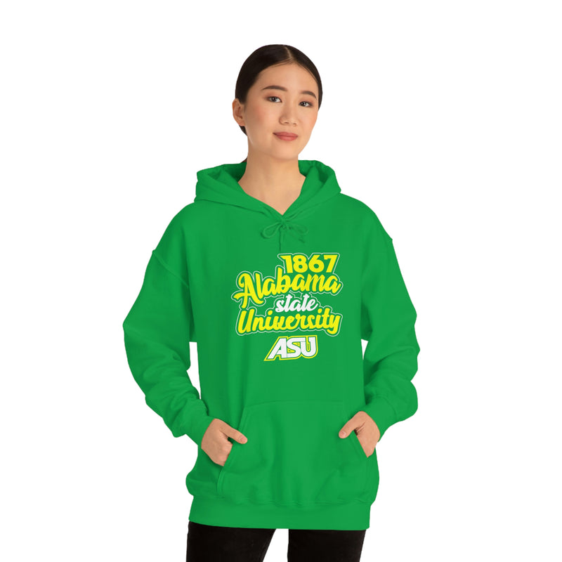 Unisex 1867 Alabama State University Heavy Blend™ Hooded Sweatshirt