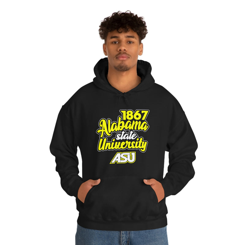 Unisex 1867 Alabama State University Heavy Blend™ Hooded Sweatshirt