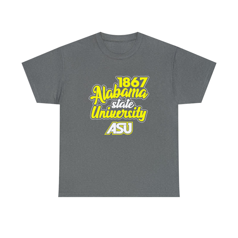 Unisex 1867 Alabama State University Heavy Cotton Tee