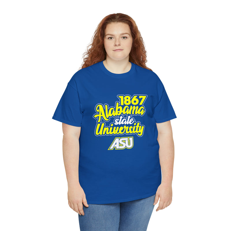 Unisex 1867 Alabama State University Heavy Cotton Tee