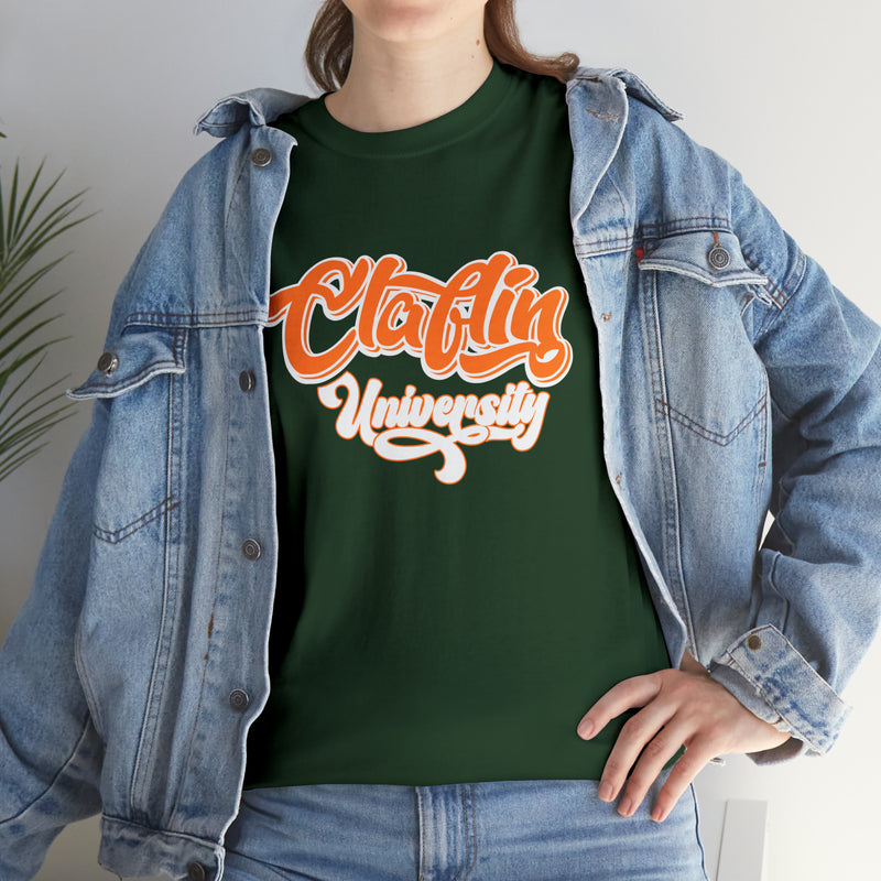 Unisex Claflin University Heavy Cotton Tee