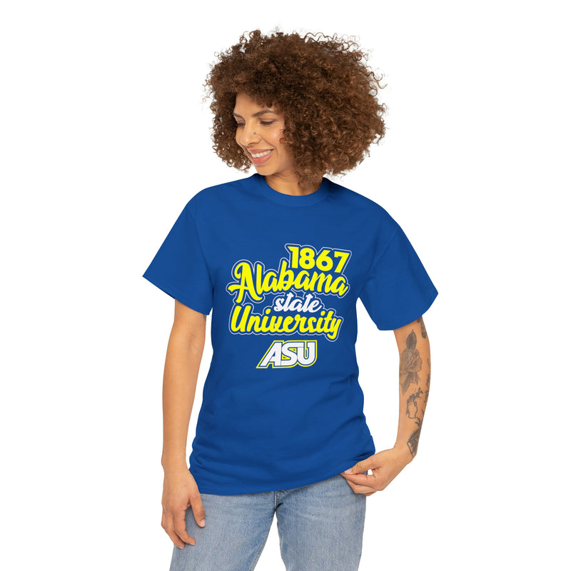 Unisex 1867 Alabama State University Heavy Cotton Tee