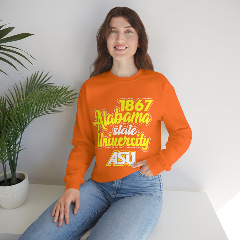 Unisex 1867 Alabama State University Heavy Blend™ Crewneck Sweatshirt