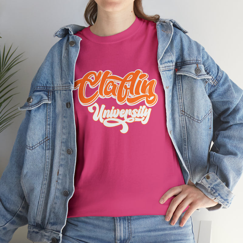 Unisex Claflin University Heavy Cotton Tee