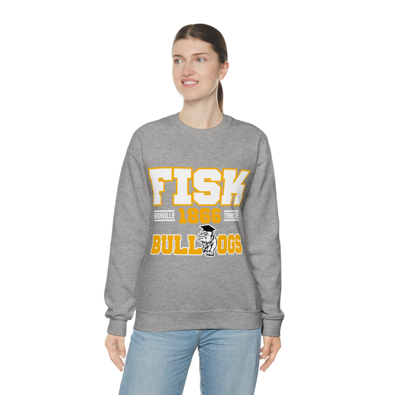 Unisex FISK Bulldogs Heavy Blend™ Crewneck Sweatshirt