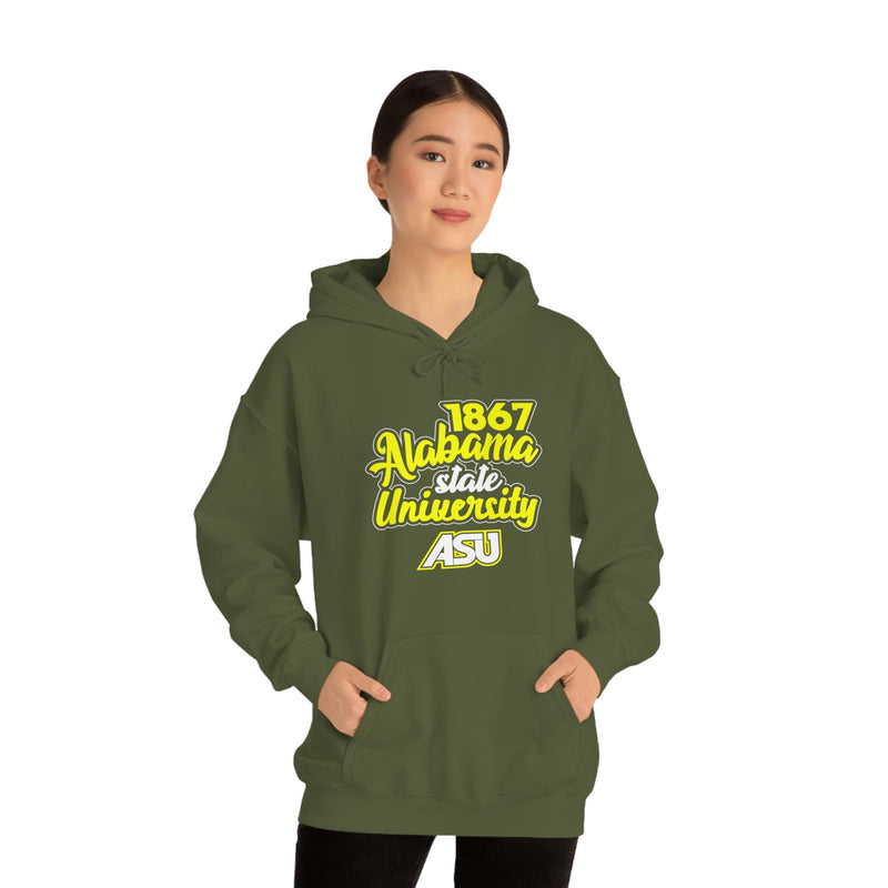 Unisex 1867 Alabama State University Heavy Blend™ Hooded Sweatshirt